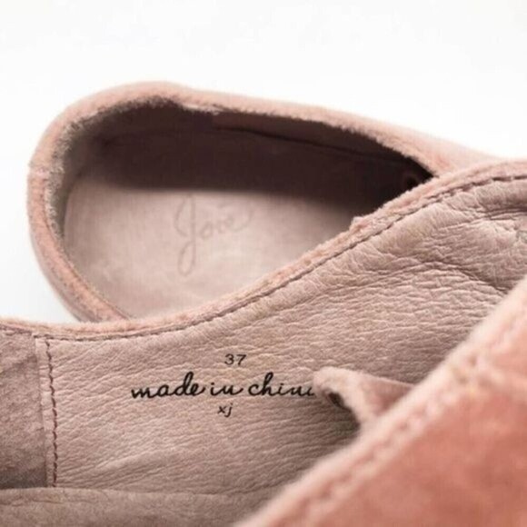 JOIE Daryl Velvet Light Mauve Low Top Sneakers  - Picture 6 of 8